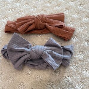 Knotted Headbands for Kids - Brown and Gray